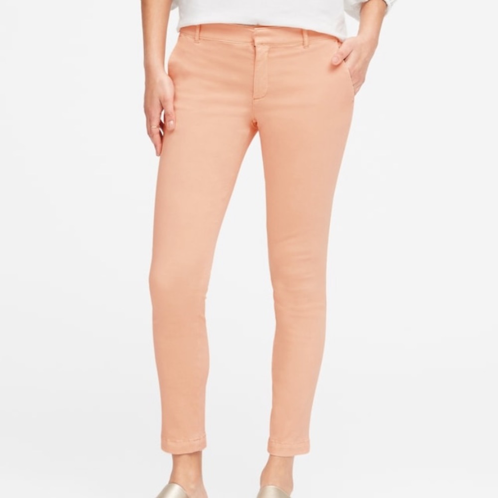 BANANA REPUBLIC | Skinny Chinos | Peach | 8 & 14